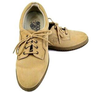 Ecco Soft Women's Shoes Beige Oxford Sneakers US 8 / 8.5
